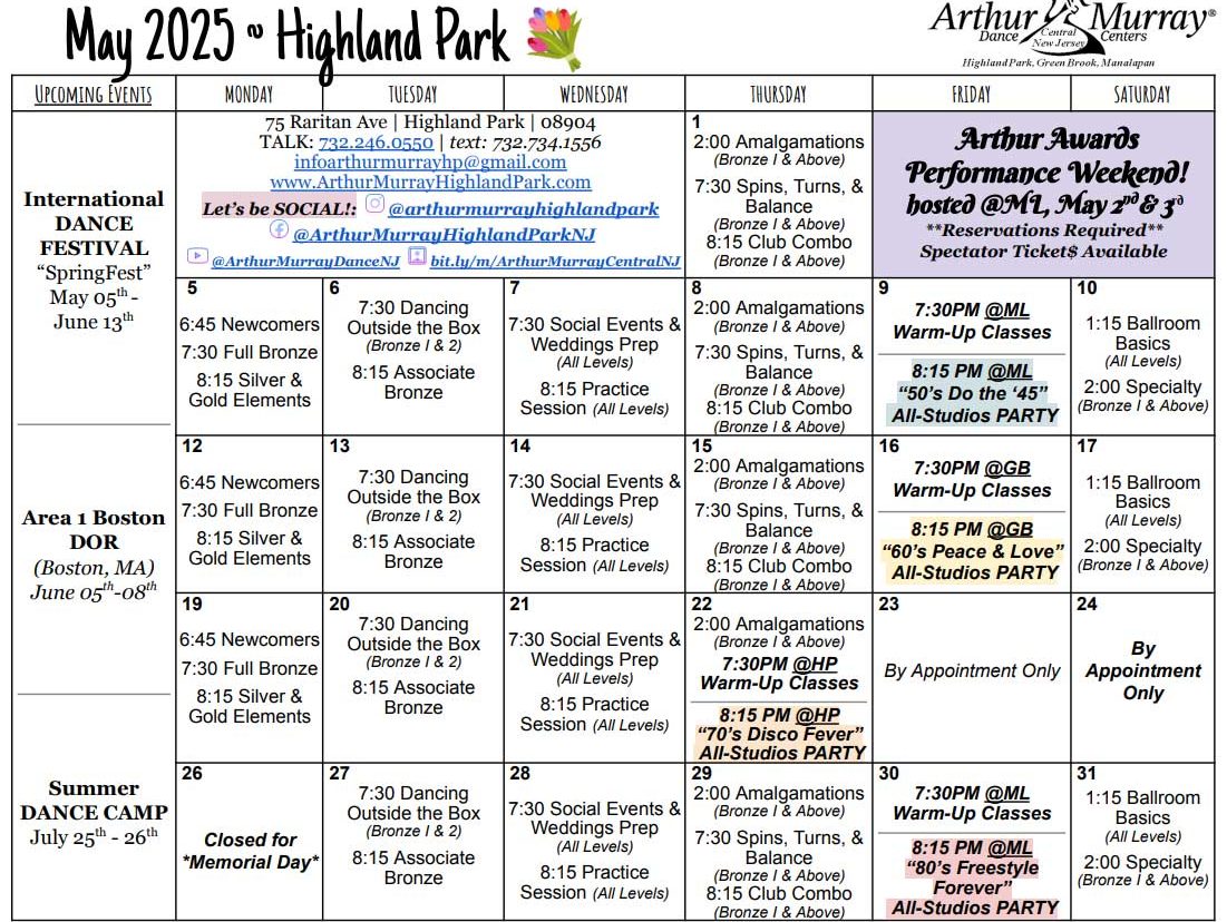 May 2025 HP Calendar