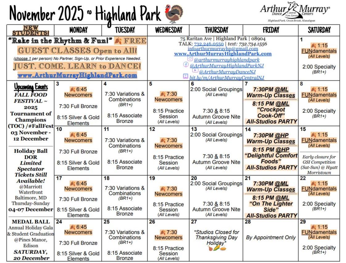 November 2025 HP Calendar